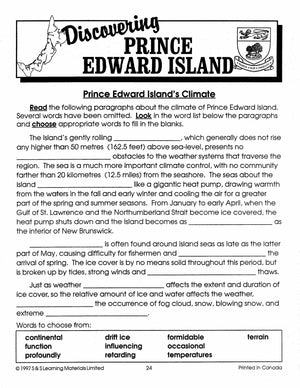 Discover Prince Edward Island Grades 5-7