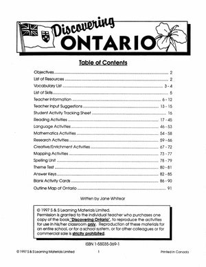 Discover Ontario Grades 5-7