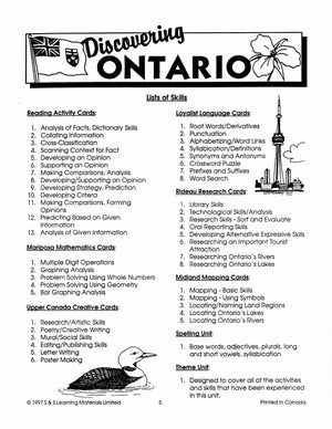 Discover Ontario Grades 5-7