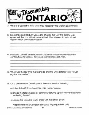 Discover Ontario Grades 5-7