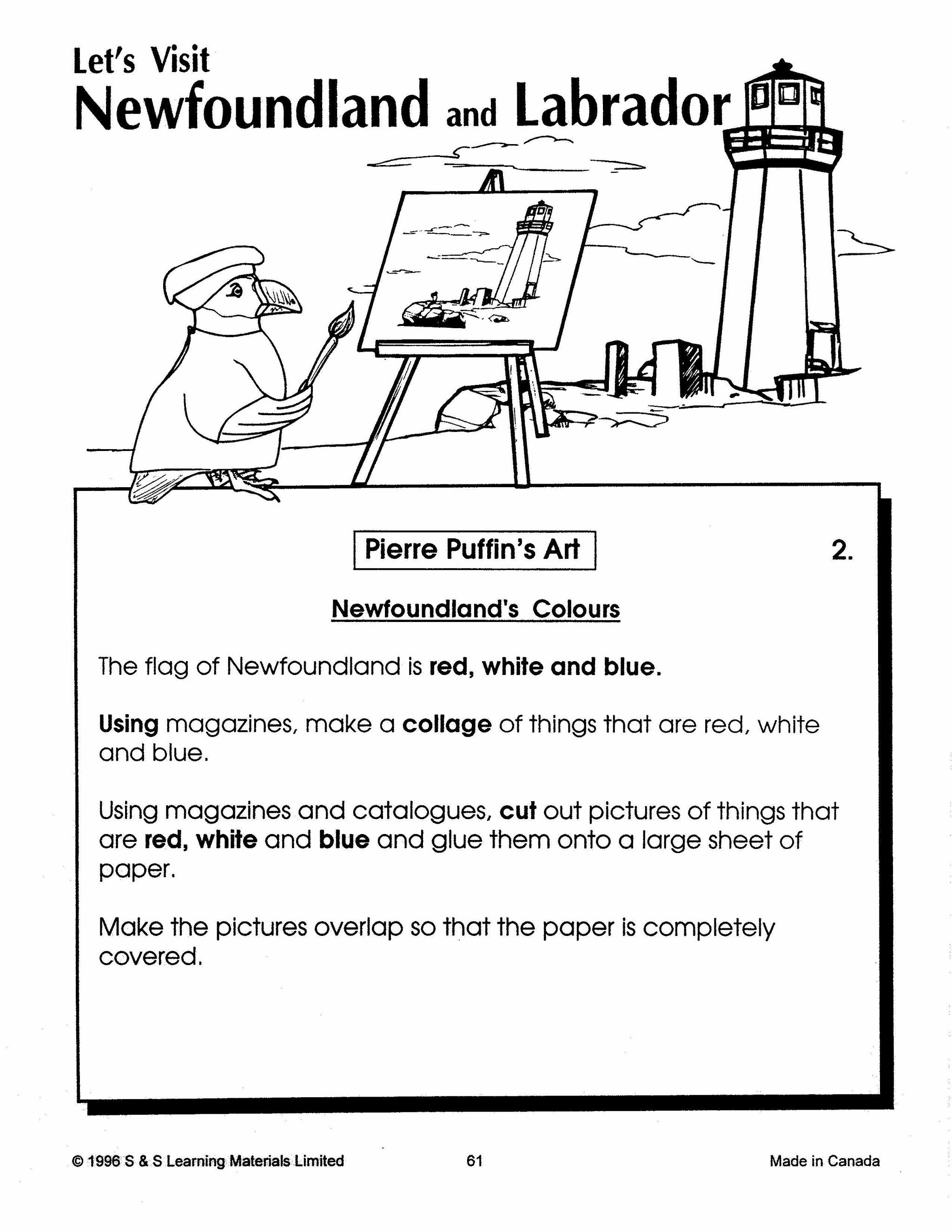 Let's Visit Newfoundland & Labrador Grades 2-4