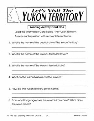 Let's Visit the Yukon Territory Grades 2-4