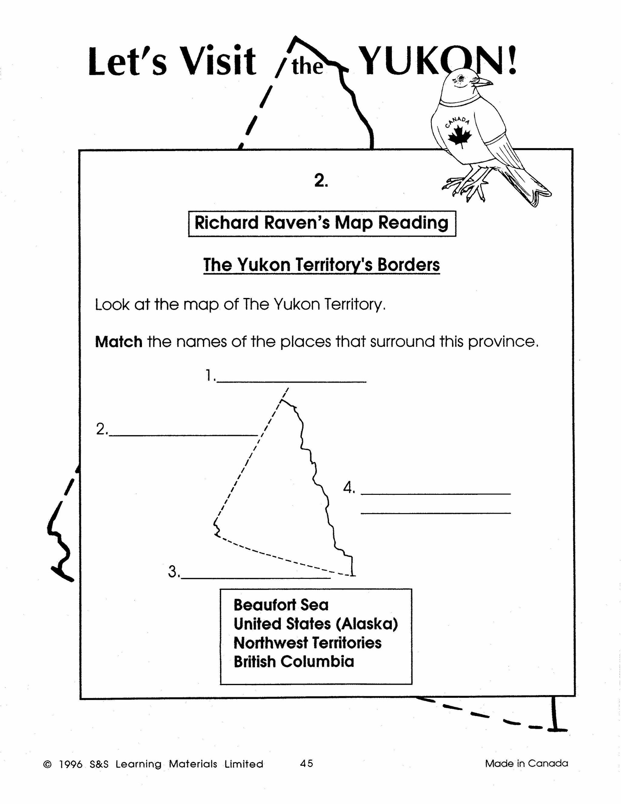 Let's Visit the Yukon Territory Grades 2-4