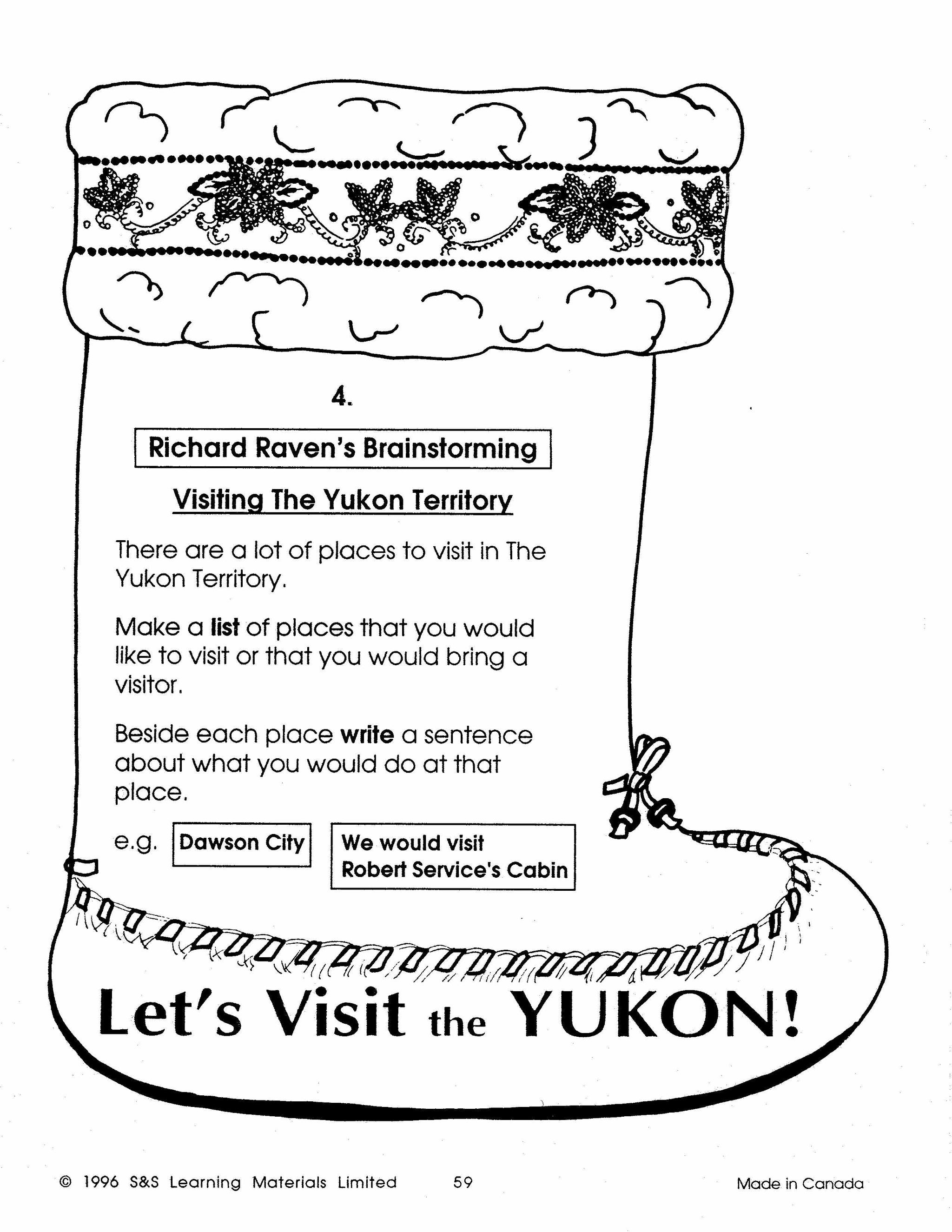 Let's Visit the Yukon Territory Grades 2-4