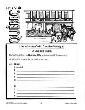 Let's Visit Quebec Grades 2-4