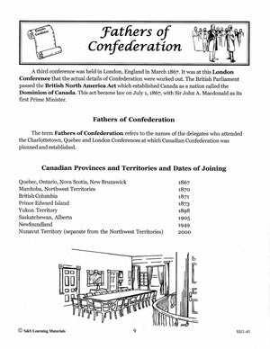 Canada's Fathers of Confederation Grades 4-8
