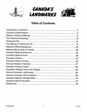 Canada's Landmarks Grades 4-6