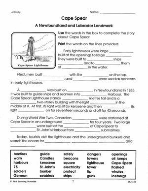 Canada's Landmarks Grades 1-3