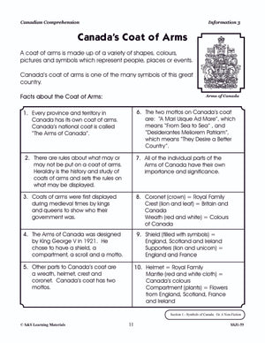 Canadian Comprehension Grades 5-6