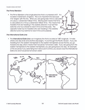 Canada's Links to the World Grades 5-8