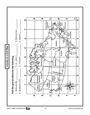 Outline Maps of Canada Grades K-3