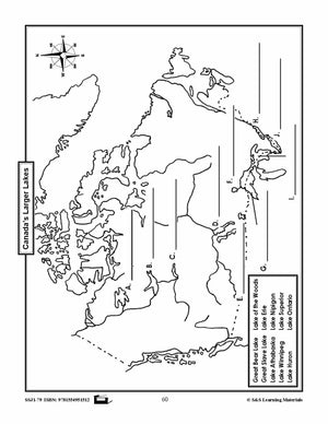 Outline Maps of Canada Grades K-3