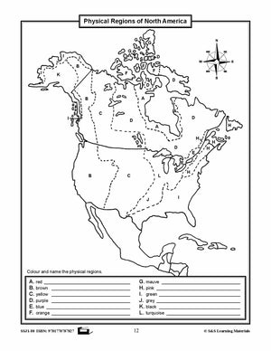 Outline Maps of Canada Grades 4-8