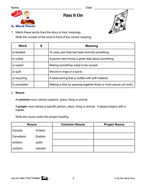 Canadian Mini Lessons: Improving Reading, Grammar and Writing Skills Grade 4