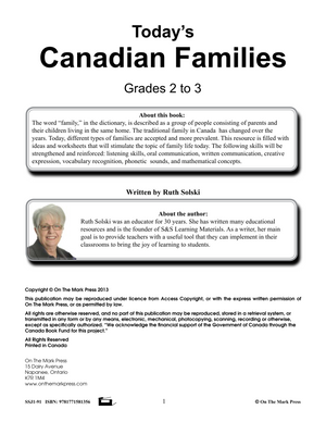 Today's Canadian Families Grades 2-3