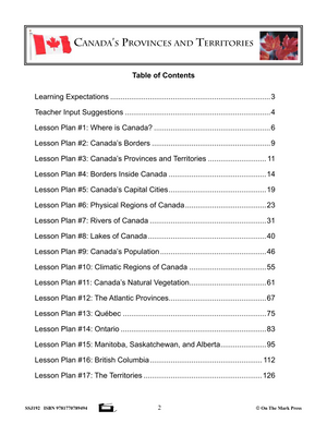 Canada's Provinces & Territories Grades 4-6