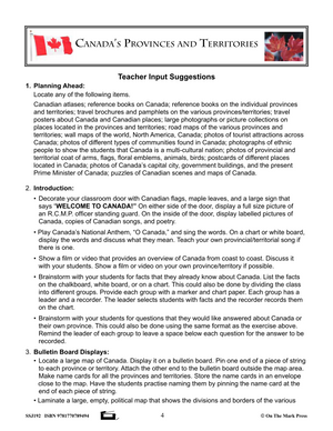 Canada's Provinces & Territories Grades 4-6