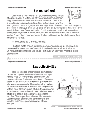 Compréhension de Textes 1e et 2e années