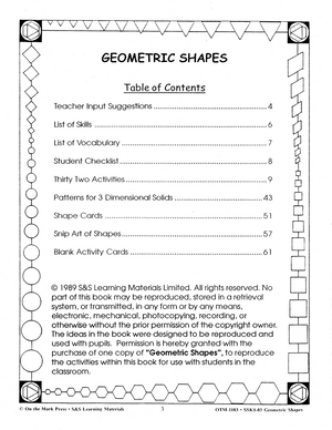 Geometric Shapes Grades 2-5