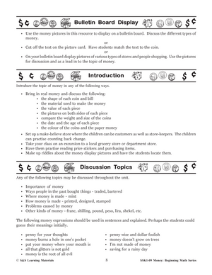 Canadian Money: Currency & Literacy Grades 1-3