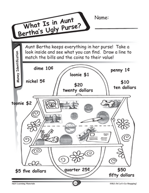 Let's Go Shopping with Canadian Money using real- life scenarios Grades K-3