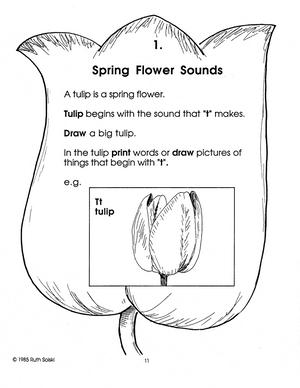 Spring in the Garden: Animals, Flowers, Insects, Birds activity centers. Gr 1-2