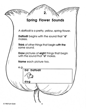 Spring in the Garden: Animals, Flowers, Insects, Birds activity centers. Gr 1-2