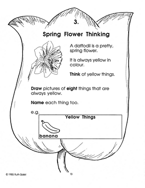 Spring in the Garden: Animals, Flowers, Insects, Birds activity centers. Gr 1-2