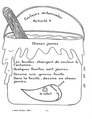 L'automne au boisé 2e à 3e année