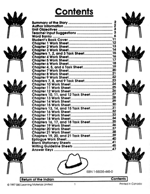 Return of the Indian: Novel Study Guide Gr. 4-6