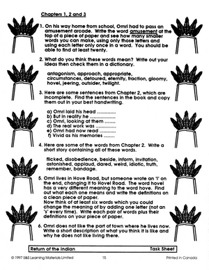 Return of the Indian: Novel Study Guide Gr. 4-6