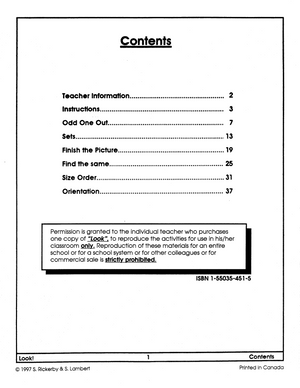 Look! Visual Discrimination Gr. Pk-1