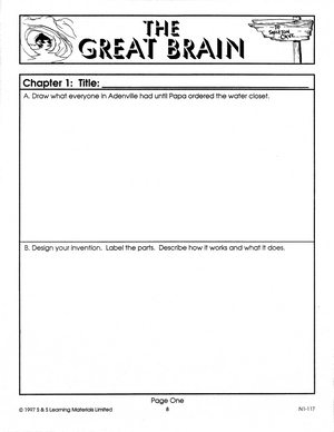 Great Brain: Novel Study Guide Gr. 4-6