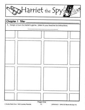 Harriet The Spy: Novel Study Guide Gr. 4-6