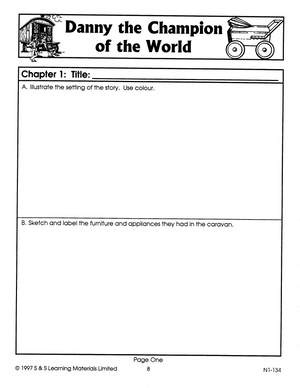 Danny Champion of the World: Lit Link/Novel Study Guide Gr. 4-6