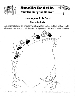 Amelia Bedelia and the Surprise Shower: Novel Study/Lit Link Guide Gr. 1-3