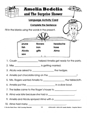 Amelia Bedelia and the Surprise Shower: Novel Study/Lit Link Guide Gr. 1-3