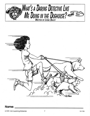 What's a Daring Detective Like Me Doing in the Doghouse?: Lit Link/Novel Study Gr.4-6