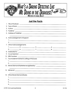 What's a Daring Detective Like Me Doing in the Doghouse?: Lit Link/Novel Study Gr.4-6