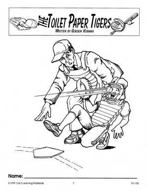 Toilet Paper Tigers: Novel Study Guide Gr. 4-6