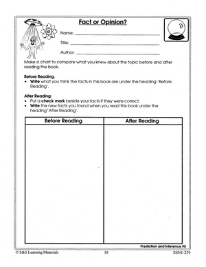 Reading Response Forms Gr. 4-6