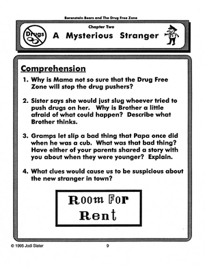 Berenstain Bears - Drug Free Zone Novel Study Gr. 1-3