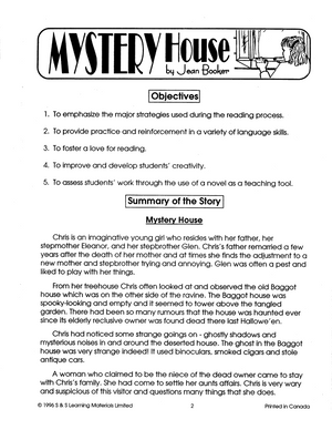Mystery House: Novel Study Guide Gr. 4-6