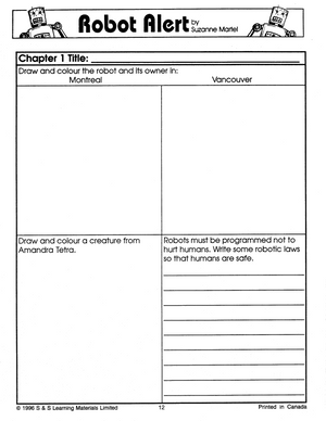 Robot Alert: Novel Study Guide Gr. 4-6