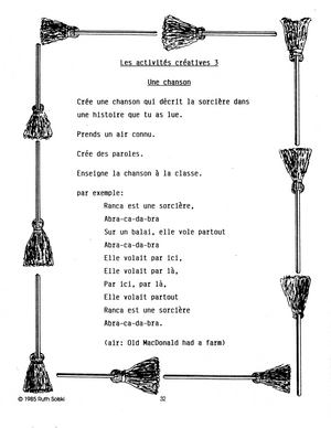 Le monde des Sorcières  2e à 3e année