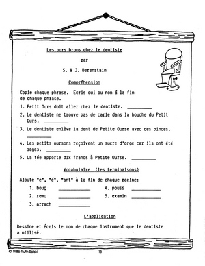 Le contes d'ours  3e à 4e année