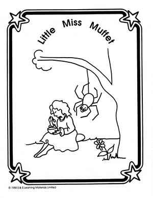 Nursery Rhymes Black & White Picture Collection Grades K-8