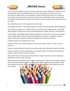 Sentence Writing - Canadian Writing Series Gr. 4-6