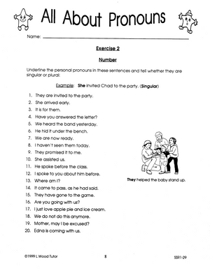 All About Pronouns Grades 5-7