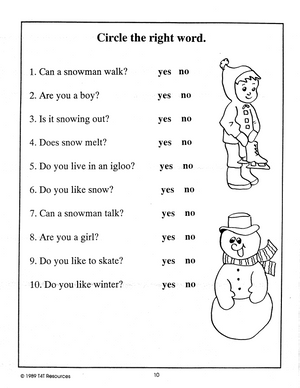 Snow- An Integrated Theme Unit Grade 1